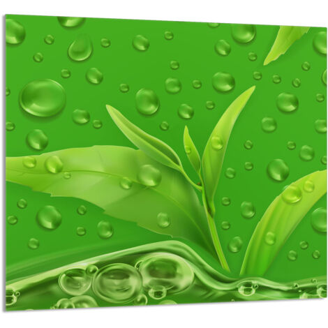 PANNEAU DE VERRE POUR CUISINE 65x60 Feuilles (1/5)
