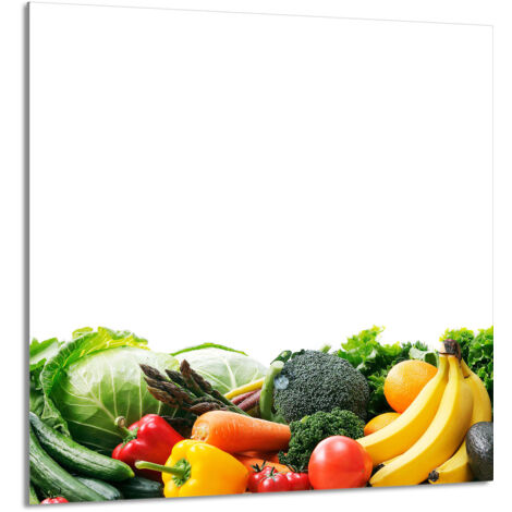 PANNEAU DE VERRE POUR CUISINE 60x65 Légumes (1/5)