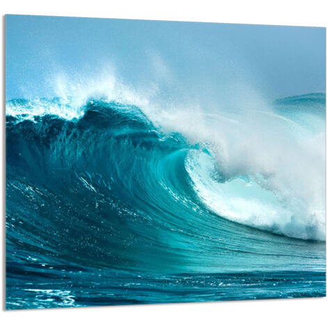 PANNEAU DE VERRE POUR CUISINE 65x60 Wave (1/5)