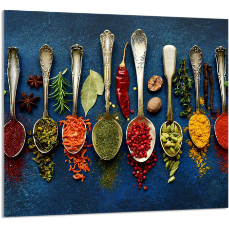 PANNEAU DE VERRE POUR CUISINE 65x60 Épices (1/5)