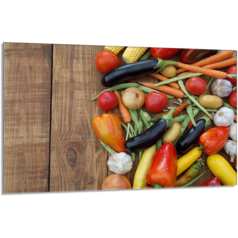 Plaque de protection en verre pour la cuisinière 80x52 Légumes (1/5)