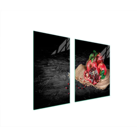 ASSIETTE EN VERRE et PLANCHE À DÉCOUPER 100x52 BLEU MARINE (1/5)