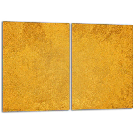 Plaque de protection en verre pour poêle 2x40x52 Or (1/5)