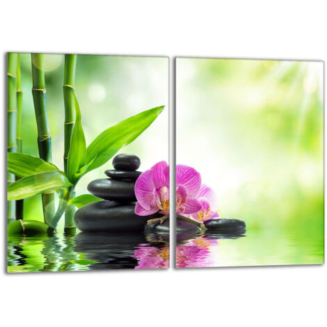Plaque de protection en verre pour poêle 2x40x52 Orchidea (1/5)