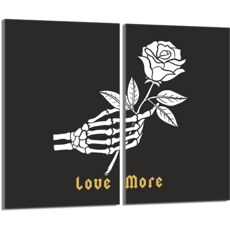 Plaque de protection en verre pour poêle 2x30x52 Rose (1/5)