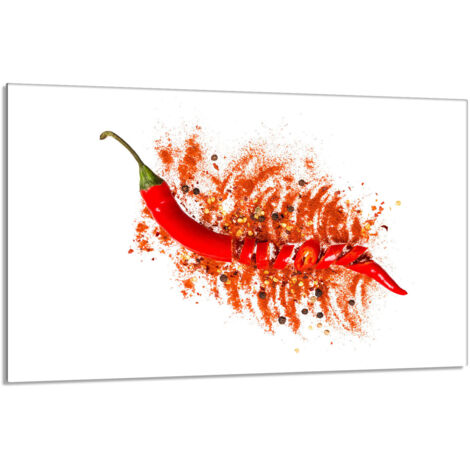 Protection de plaque de cuisson en verre 80x52 Chilli (1/5)