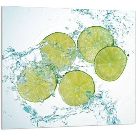 PANNEAU DE VERRE POUR CUISINE 65x60 Citron vert (1/5)