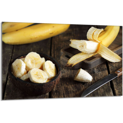 Plaque de protection en verre pour poêle 80x52 Banana (1/5)