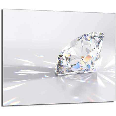 Plaque de protection en verre pour poêle 60x52 Diamant (1/5)