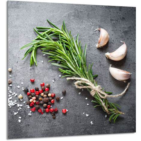 PANNEAU DE VERRE POUR CUISINE 60x65 Épices (1/5)