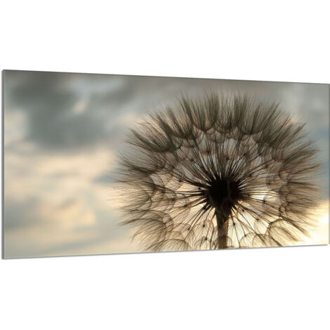 Plaque de protection de poêle en verre 90x52 Fleur (1/5)