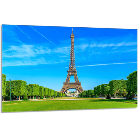 Plaque de protection en verre pour poêle 80x52 Paris (1/5)