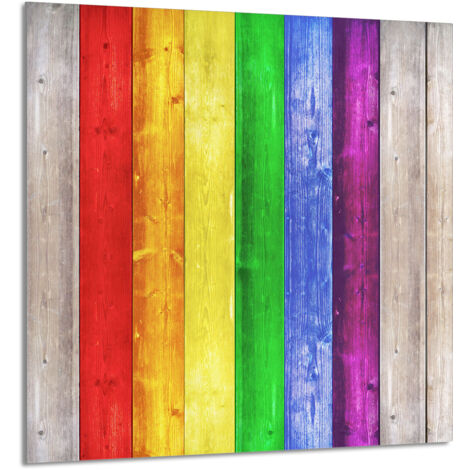 PANNEAU DE VERRE POUR CUISINE 60x65 Coloré (1/5)