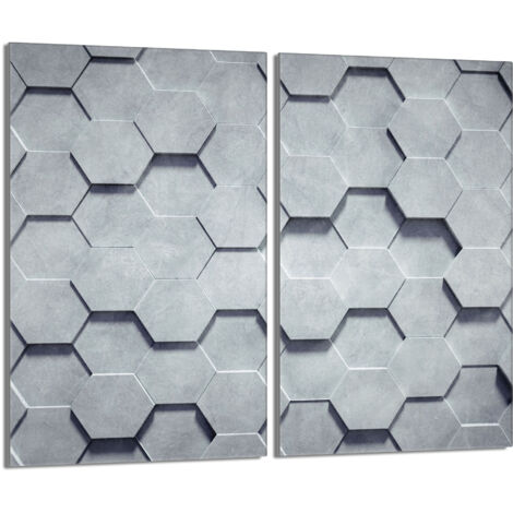 Plaque de protection en verre pour le poêle 2x30x52 Motif (1/5)