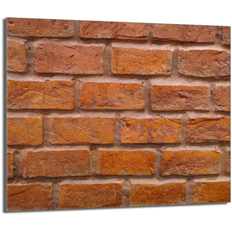 Plaque de protection en verre pour poêle 60x52 Brick (1/5)