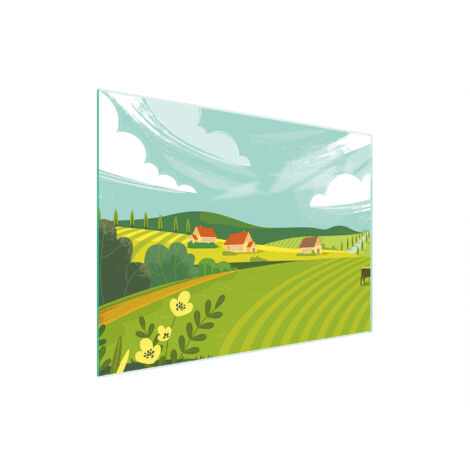 PLANCHE À DÉCOUPER EN VERRE 30x22 VILLAGE (1/5)
