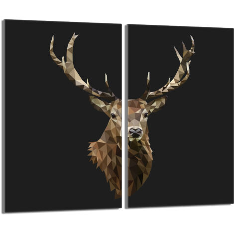 Plaque de protection en verre pour le poêle 2x30x52 Deer (1/5)
