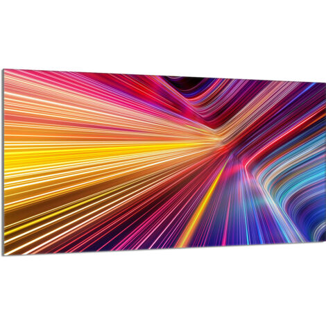 Plaque de protection en verre pour poêle 90x52 Coloré (1/5)