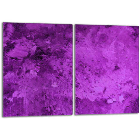 Plaque de protection en verre pour poêle 2x40x52 Violet (1/5)