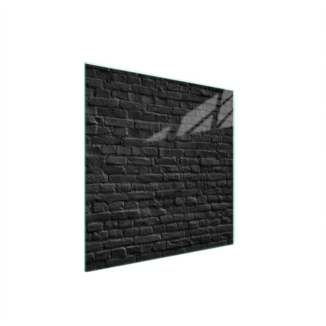 PLAQUE DE PROTECTION EN VERRE POUR POÊLE 50x52 BRIQUE (1/5)
