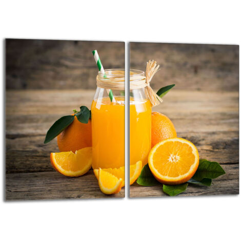 Plaque de protection en verre pour poêle 2x40x52 Fruit (1/5)