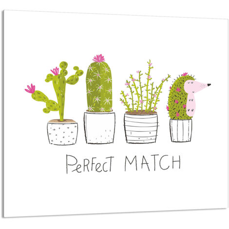 PANNEAU DE VERRE POUR CUISINE 65x60 Cactus (1/5)