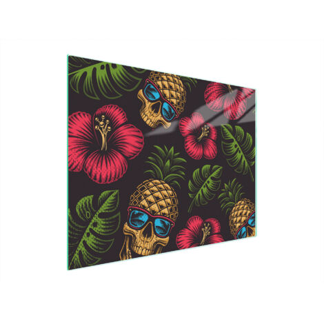 PLANCHE À DÉCOUPER EN VERRE 52x40 ANANAS (1/5)