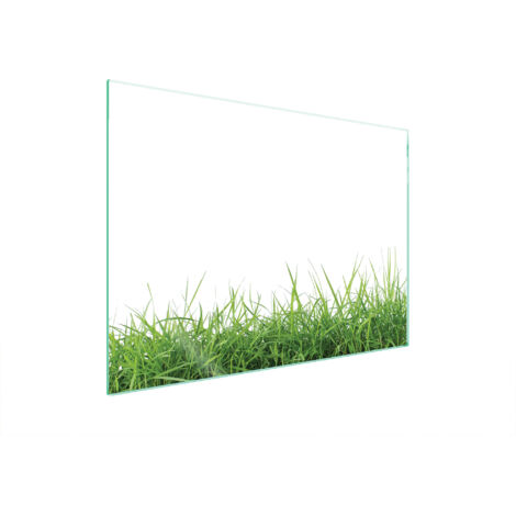 PLAQUE DE PROTECTION EN VERRE POUR POÊLE 70x52 BLANC