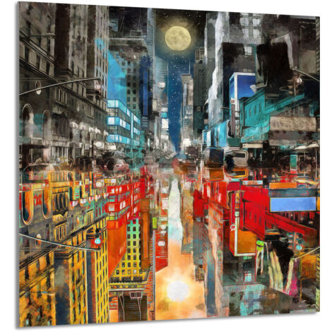 PANNEAU DE VERRE POUR CUISINE 60x65 City (1/5)