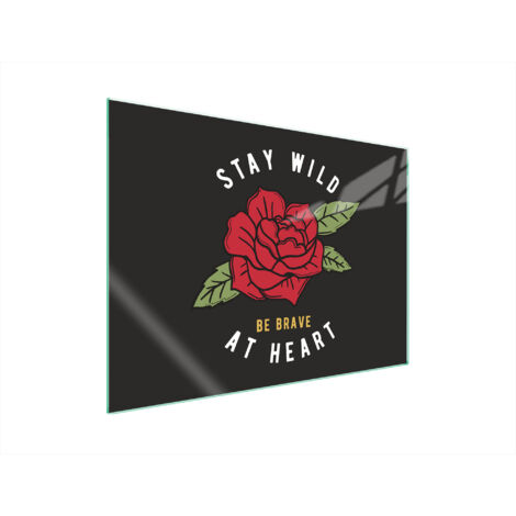 PLAQUE DE PROTECTION EN VERRE POUR POÊLE 70x52 ROSE (1/5)