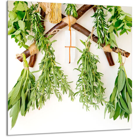 PANNEAU DE VERRE POUR CUISINE 60x65 Herbes (1/5)