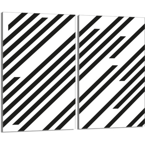 Plaque de protection en verre pour poêle 2x30x52 bandes (1/5)