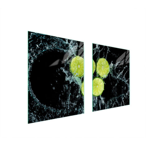 PLAQUE DE PROTECTION EN VERRE POUR POÊLE 85x52 CITRON (1/5)