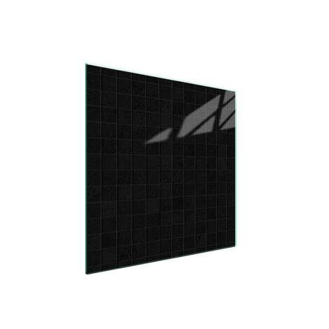 PLAQUE DE PROTECTION EN VERRE POUR POÊLE 50x52 NOIRE (1/5)
