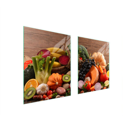 PLAQUE DE PROTECTION EN VERRE POUR CUISINIÈRE 85x52 FOOD (1/5)