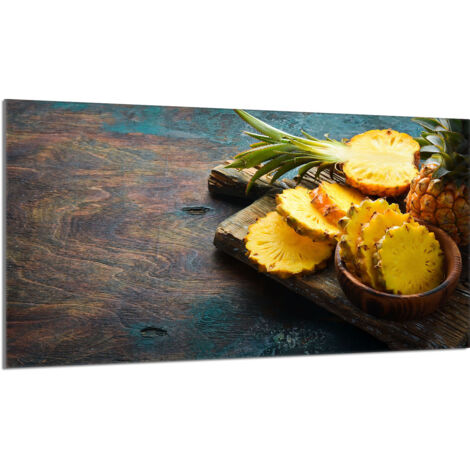 Protection de plaque de cuisson en verre 90x52 Ananas (1/5)