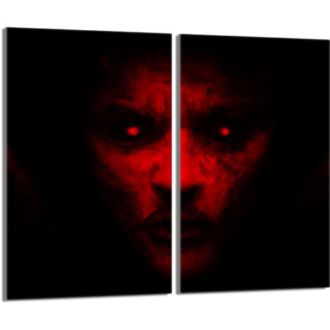 Plaque de protection en verre pour le poêle 2x30x52 Face (1/5)