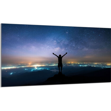 Protection de plaque de cuisson en verre 90x52 étoiles