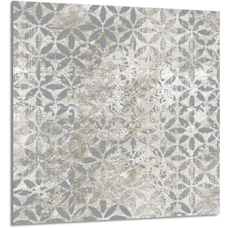 PANNEAU DE VERRE POUR CUISINE 60x65 Gris