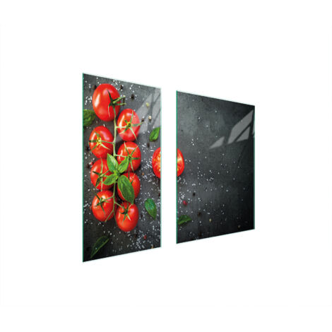PLAQUE DE PROTECTION EN VERRE 75x52 TOMATES (1/5)