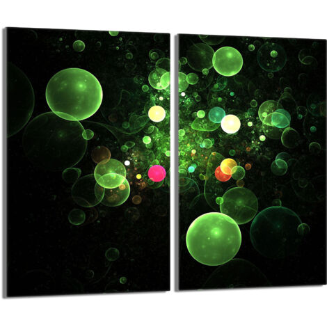 Plaque de protection en verre pour le poêle 2x30x52 bulles (1/5)