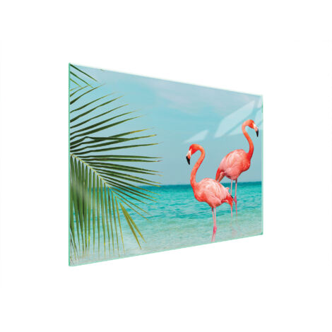 PLAQUE DE PROTECTION EN VERRE POUR POÊLE 70x52 FLAMINGO (1/5)