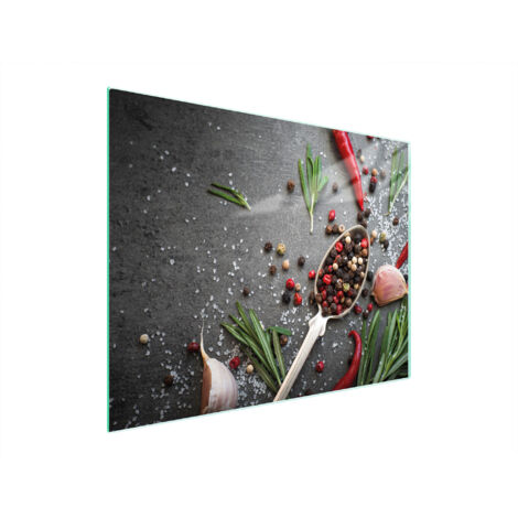 PLANCHE À DÉCOUPER EN VERRE 52x40 ÉPICES (1/5)
