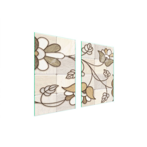 PANNEAU DE PROTECTION EN VERRE POUR CUISINE 65x52 MOSAÏQUE (1/5)
