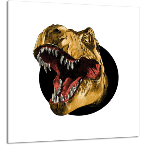 PANNEAU DE VERRE POUR CUISINE 60x65 Dinosaure (1/5)