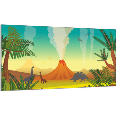 Plaque de protection de poêle en verre 90x52 Volcano (1/5)