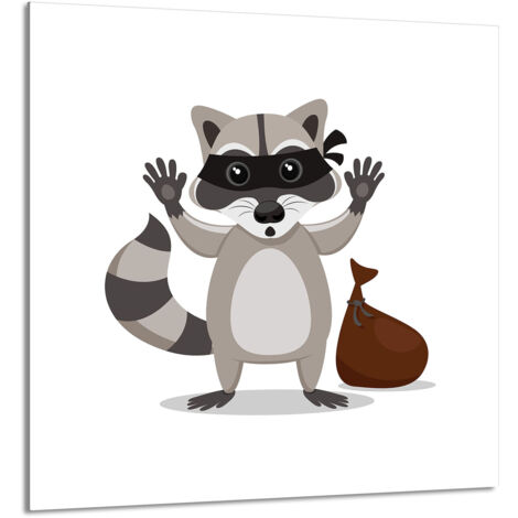 PANNEAU DE VERRE POUR CUISINE 60x65 Raccoon (1/5)