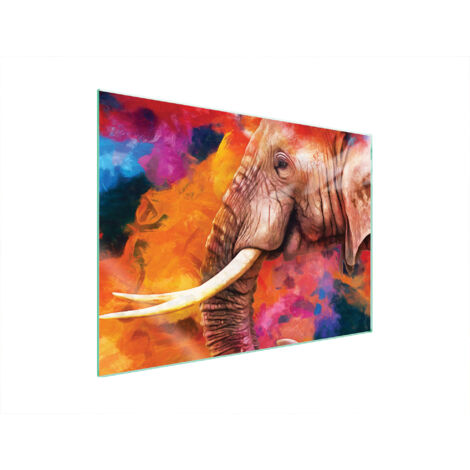 PLAQUE DE PROTECTION EN VERRE POUR POÊLE 70x52 ÉLÉPHANT (1/5)