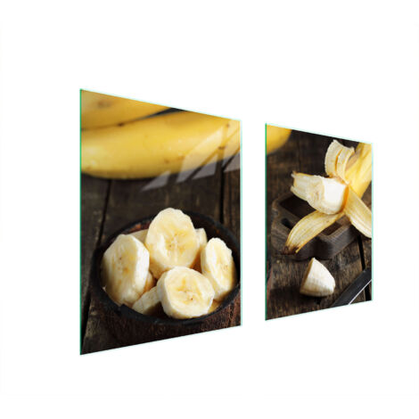 PLAQUE DE PROTECTION EN VERRE POUR POÊLE 85x52 BANANE (1/5)