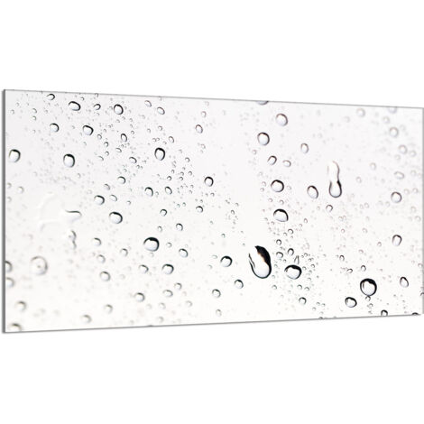 Plaque de protection en verre pour poêle 90x52 Krople